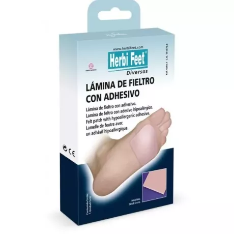 HERBI FEET LAMINA DE FIELTRO CON ADHESIVO  50X 9 CM