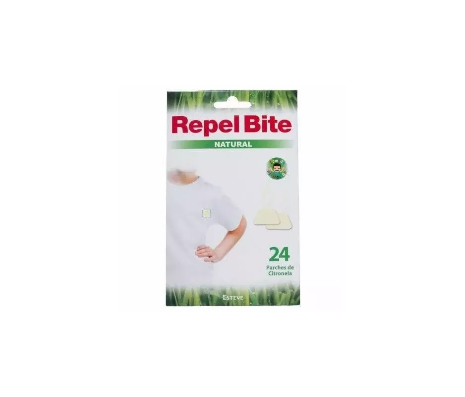 Repel Bite Natural Parches Ropa C/ Citronella 24 Aplicaciones