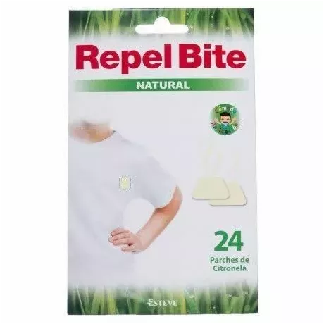 Repel Bite Natural Parches Ropa C/ Citronella 24 Aplicaciones