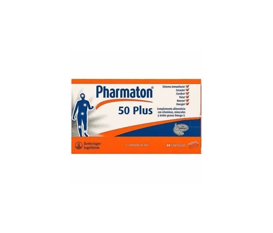 Pharmaton 50 Plus 30 cápsulas