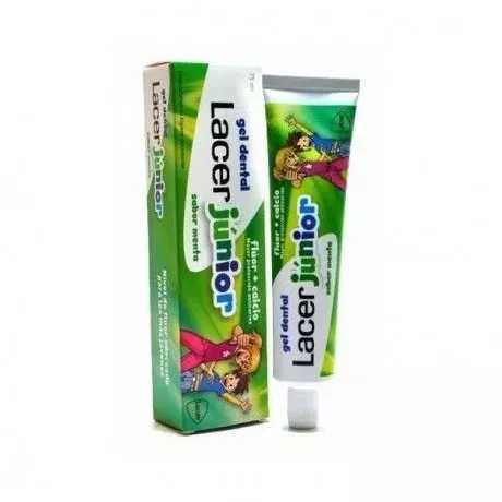 Lacer Junior Dental Gel 1 Recipiente 75 Ml Sabor Menta