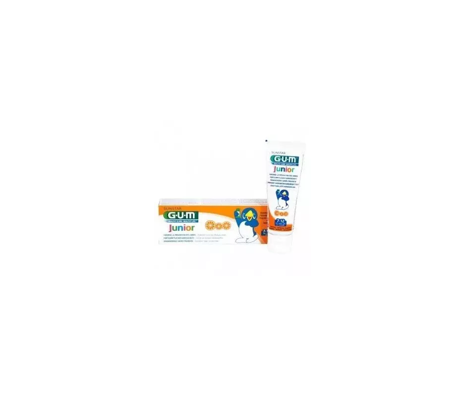 Gum Junior Pasta Dental 1 Envase 50 Ml Sabor Naranja