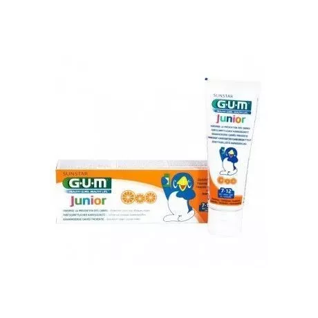 Gum Junior Pasta Dental 1 Envase 50 Ml Sabor Naranja