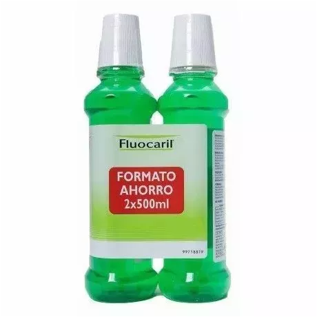 Colutório Fluocaril Bi-Fluore Com Flúor 2 Recipientes Embalagem de 500 Ml